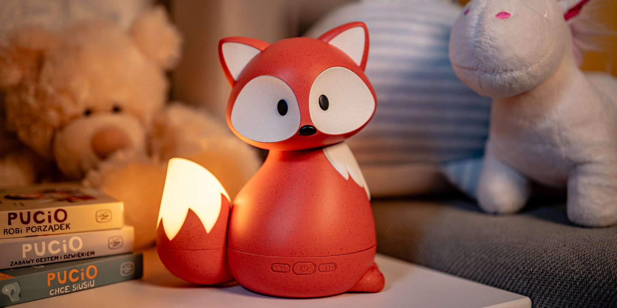 width=100% Dyfuzor zapachowy dla dzieci Humanas Dream Fox - rudy